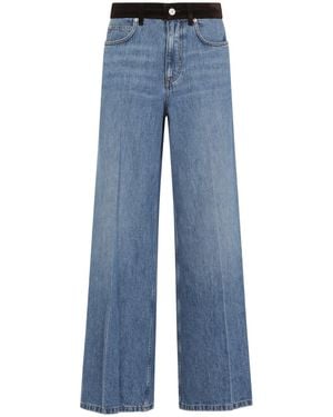 Marni Deep Cotton Washed Bull Denim 5-Pocket Jeans - Blue