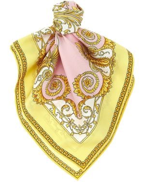Versace Barocco Scarves And Foulards Multicolor - Metallic