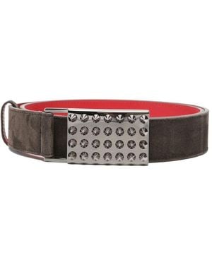 Christian Louboutin Funky Leather Belt - White