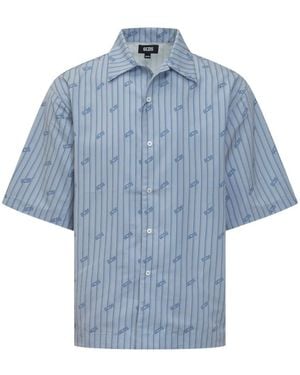 Gcds Striped Shirt - Blue