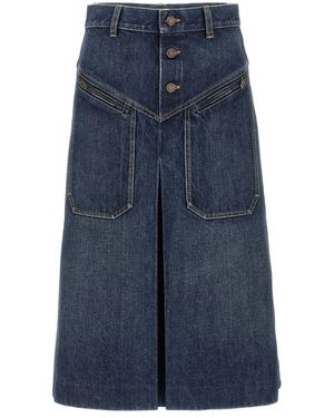 Chloé Denim Skirt Skirts - Blue