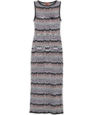 Missoni Ssleeveless Long Dress - Gray