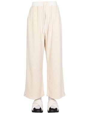 Ambush PANTALONE MONOGRAM IN MISTO COTONE - Bianco