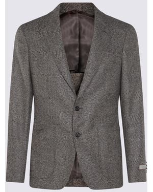 Canali Wool Blazer - Grey