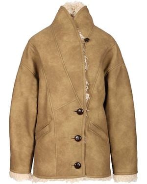 Isabel Marant Clea Coats - Brown