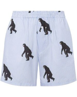 Moschino Cotton Pants - Blue