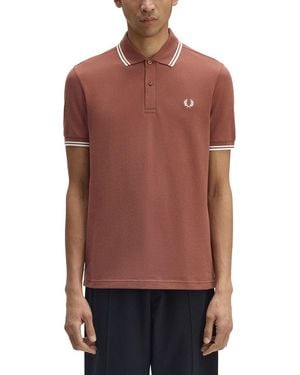 Fred Perry Polo With Logo - Red