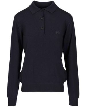 Etro Polo Knitwear - Blue