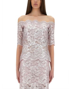 Rabanne Lace Top-Donna - Viola