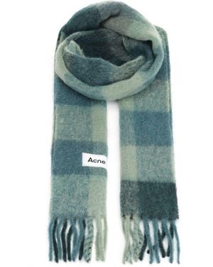 Acne Studios Fringed Scarf Scarves And Foulards Green