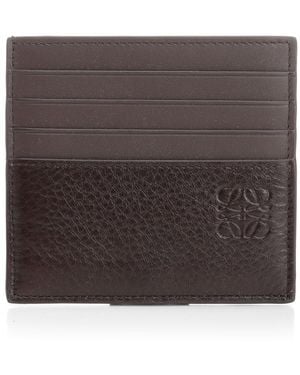 Loewe Card Holder With Logo Wallets - Brown