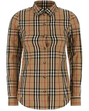 Burberry Lapwing Checked Shirt - Brown