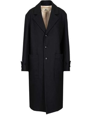 Barena Zane Caramal Coats Blue - Black