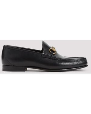 Gucci Leather Horsebit 1953 Loafers-Uomo - Nero