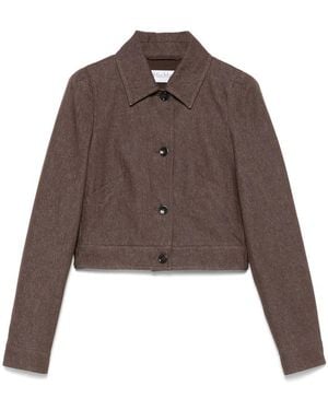 Max Mara Cotton Jackets - Brown