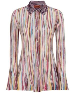 Missoni Slub Viscose Knit Shirt - Pink