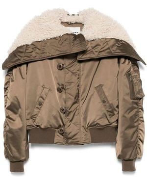 Isabel Marant Elisa Short Quilted Satin Coat - Brown