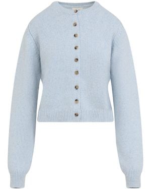 KHAITE Atmosphere Cashmere Everheart Cardigan-Donna - Blu