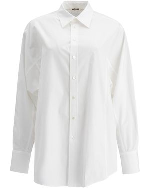 AURALEE Shirts Bianco-Donna