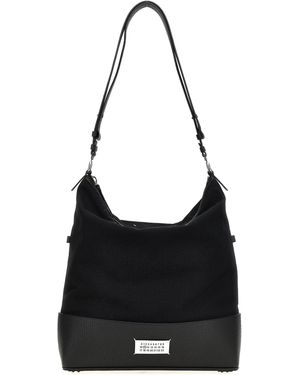 Maison Margiela 5Ac Hobo Medium Crossbody Bags - Black