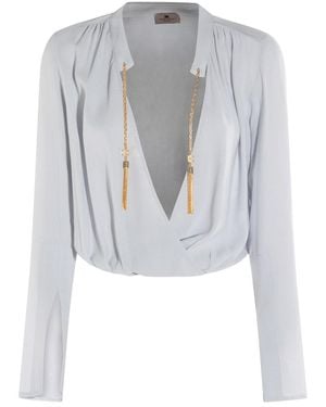 Elisabetta Franchi Dresses Starlight-Donna - Grigio