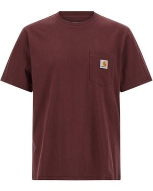 Carhartt Pocket T-Shirt Bordeaux - Red