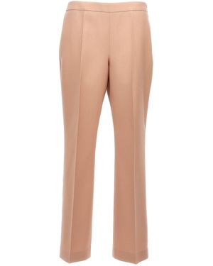 Jil Sander Pleat Wool Trousers - Natural