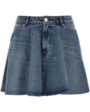 Ami Paris Denim Skirt Gonne Blu-Donna