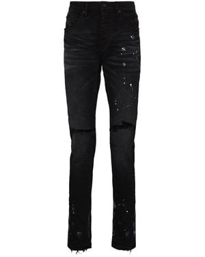 Purple Brand Denim Skinny Jeans - Black