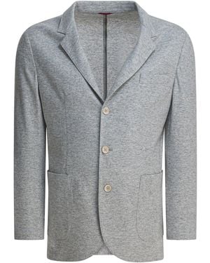 Brunello Cucinelli Cashmere Blazer Jackets And Coats Grey