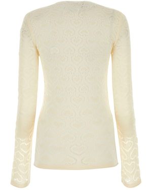 Marco Rambaldi Ivory Lace Top - White