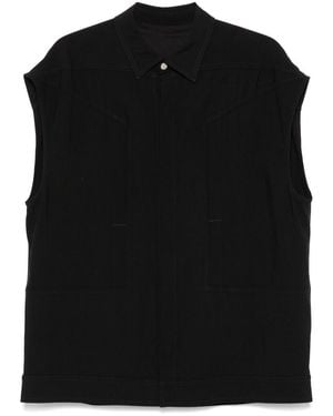 Rick Owens Camicie Nero-Uomo