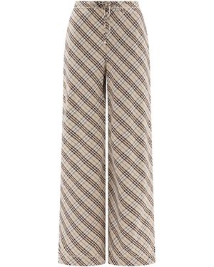 Burberry Trousers-Donna - Neutro