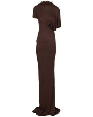 Rick Owens Lilith Long Dress Dresses - Brown