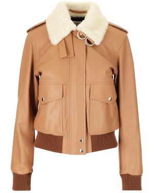 Loewe Nappa Aviator Jacket Jackets - Brown