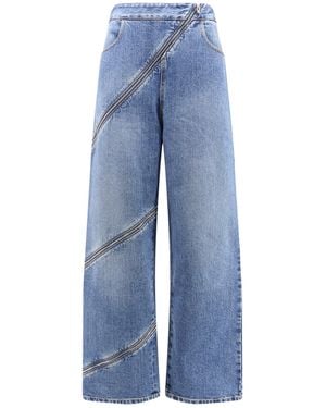 Alaïa Spiral Stone Washed Jeans - Blue