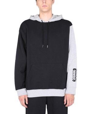 Opening Ceremony Sweatshirt With Flocked Logo - Black