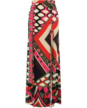 Emilio Pucci Vivara-Print Maxi Skirt - Red