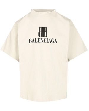 Balenciaga I Love Paris & T-Shirt - Natural