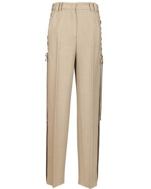 Stella Maxwell X Marella Barrel With Laces Pants - Natural