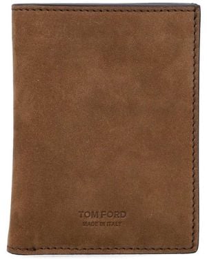 Tom Ford Foldable Card Holder - Brown
