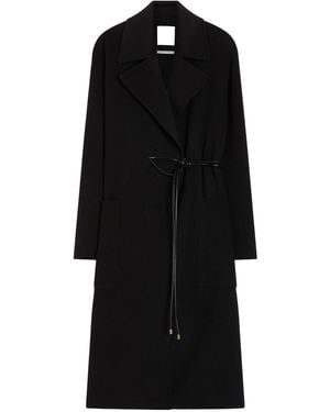 Sportmax Double-Faced Robe Coat - Black