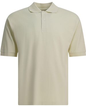 AURALEE Heavy Cotton Polo Shirt Polo Shirts Verde-Uomo - Bianco