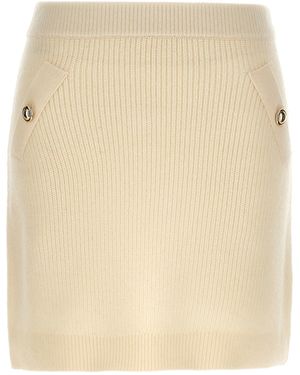 MICHAEL Michael Kors Knitted Skirt Gonne Bianco-Donna - Neutro