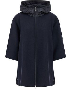 Moncler Two-Material Hood - Blue