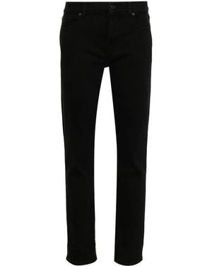 7 For All Mankind Mid Rise Relaxed Skinny Jeans - Black