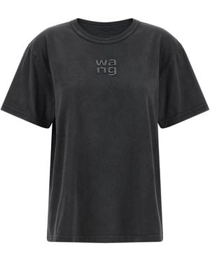 T By Alexander Wang 'Hotfix Logo' T-Shirt - Black