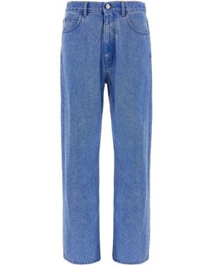 Marni Bleached Coated Jeans Blu