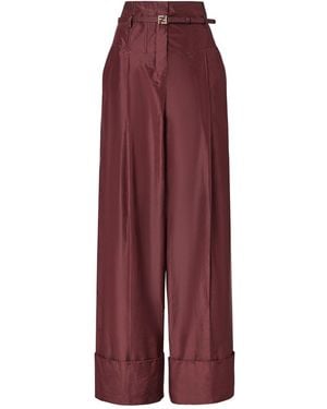 Fendi Taffeta' Pants - Purple