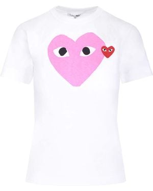 COMME DES GARÇONS PLAY Heart T-Shirt - Pink